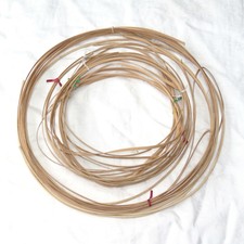 Vintage basket or chair caning material for repairs / small jobs -flat & round