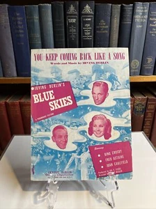 Bing Crosby, Fred Astaire & Joan Caulfield - Blue Skies (film) -Sheet Music 1945 - Picture 1 of 3