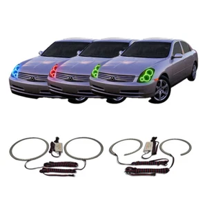 RGB Multi Color CHS Headlight Halo kit for Infiniti G35 03-04 - Picture 1 of 5