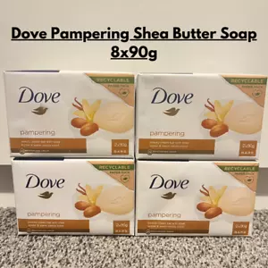 Dove Shea Butter Beauty Cream Soap Bar | Purely Pampering | 8 x 90g | CHEAPEST - Picture 1 of 2