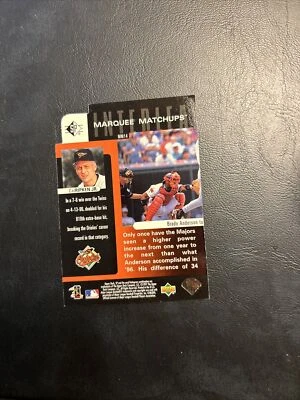 cnx cal, Ripken, JR mm14 上层甲板, SP, 1997 年侯爵对决 Brady Anderson — 第 1/2 张图片