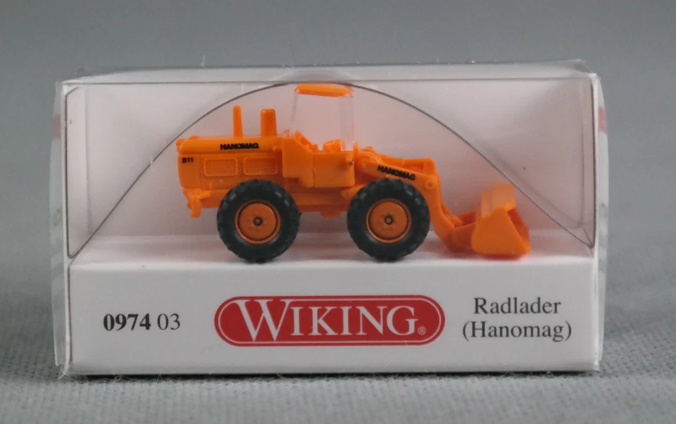 WIKING 097403/0974 03 (Spur N,1:160) Radlader (Hanomag) - orange - NEUWARE! - Bild 1 von 4