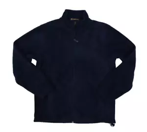 Harriton M980 Midweight 1/4 Zip Fleece Pullover 8 oz Navy Blue Jacket Mens Small - Picture 1 of 11