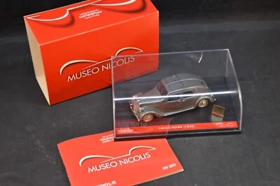 BRUMM 1/43 MUSEUM COLLECTION LANCIA APRILIA (1942) MUSEO NICOLIS DIE CAST SILVER - Immagine 1 di 4