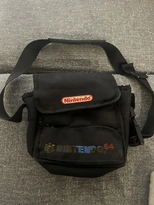 Bolsa de transporte de ombro Nintendo 64 preta N64 - Imagem 1 de 4