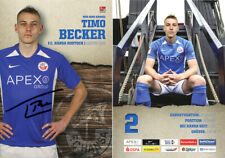 Timo Becker - FC Hansa Rostock - sign. Autogrammkarte - Saision 2021/22