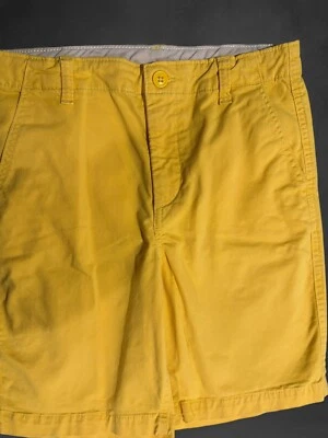 Gap Kids 12 HUSKY Caqui Corto Amarillo Brillante FRENTE PLANO Cintura Ajustable Foto 1 de 4