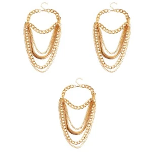 Set of 3 Golden Tassel Ankle Chain Jewelry for Women Chains - Picture 1 of 12