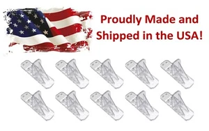 10 Pack Clear Plastic Mini Glacier Snow & Ice Roof Guards Prevents Sliding Snow - Picture 1 of 14