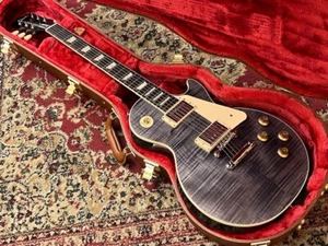 Gibson Exclusive Model Les Paul Standard 50s Figured Top Translucent Black - Picture 1 of 10