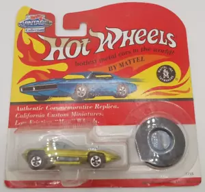 Hot Wheels Colección Vintage Silueta Copo de Metal Oro #5715 Nuevo Paquete - Imagen 1 de 3