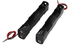 2pcs 4 x AA Size 6V back to back Battery Holder Case With Cable - Picture 1 of 8
