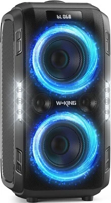 W-KING 270W Bluetooth Lautsprecher – Mega Bass | Partybox 125 dB | Mic & Gitarre - image 1 of 4