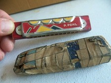 Vintage P. Pohl Harmonica In Original Box Germany