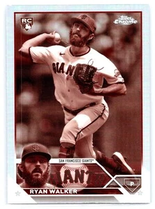 2023 Topps Chrome Update #USC9 Ryan Walker Sepia Refractor RC Giants - Picture 1 of 2
