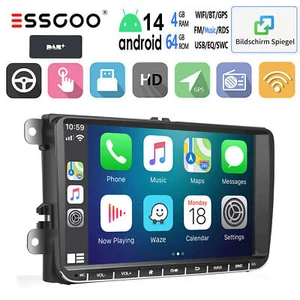 Android 14 4-Core Autoradio Carplay DAB+GPS Navi Für VW GOLF 5 6 Touran Polo EOS - Bild 1 von 15