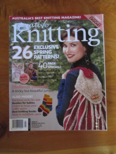 KNITTING PATTERN BOOK CREATIVE KNITTING ISSUE 07 SPRING 2004  GREAT * MUST SEE - Image 1 of 1