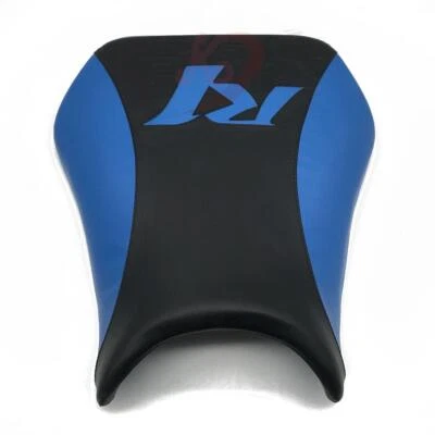 Black+Blue Front Rider Driver Seat Pillion Cushion For Yamaha YZF-R1 2002-2003 - Image 1 of 4