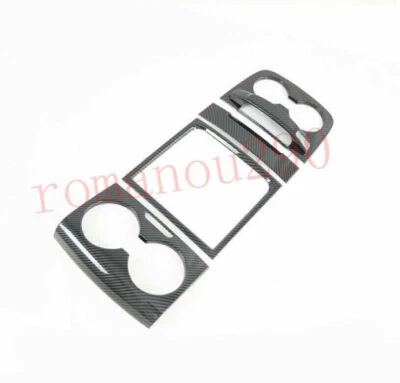 4Pcs Carbon Fiber Front Water Cup Holder Panel Cover For Toyota Sienna 2015-2020 - Image 1 of 4