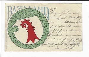 Basel Land Switzerland Suisse Pioneer 1898 Postcard p1107 - Picture 1 of 2