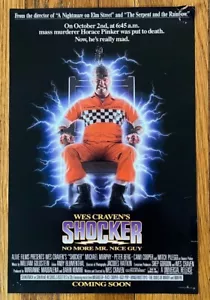 Wes Craven's - Shocker RARE out of print promo poster '89 - Picture 1 of 2