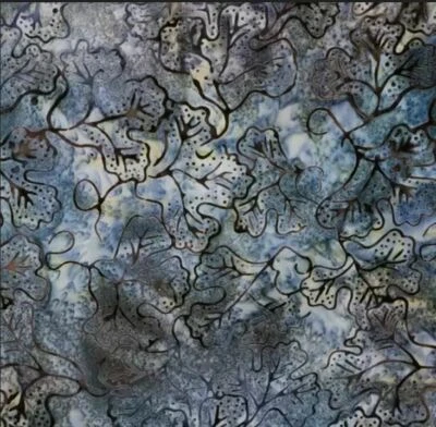 Mascarilla BATIK Hoja de Uva sobre Acero Hojas Remolino Filtro Bolsillo Lavable M-Adulto Foto 1 de 3