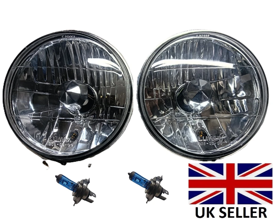 Mazda MX5 Headlight Upgrade Xenon Halogen Crystal H4 7" Mk1 Eunos Roadster - Image 1 of 1