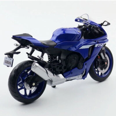 1:12 Yamaha YZF-R1M Modelo de motocicleta Diecast Moto Vehículo de juguete para niños Azul Foto 1 de 4