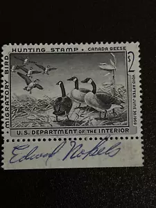 1958 U.S. Department of Interior, Migratory Bird Stamp - Picture 1 of 2