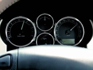 For Land Rover Freelander FL 03-05 Gauge Dash Chrome Dial Aluminium Rings 4psc - Imagen 1 de 4