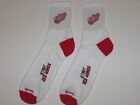 Detroit Red Wings Crew Adult Socks Size 8-13 Acrylic and Stretch Nylon FREE S&H!