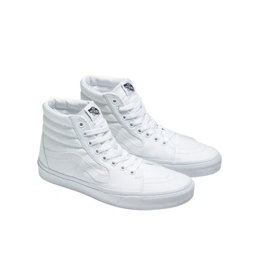 Unisex Vans Sk8-Hi True White Lace Up High Top Shoes - image 1 of 4