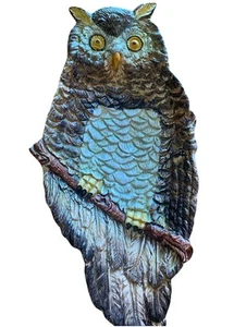 Vintage Bassano Italy Owl #7058 Trinket Catch All or Spoon Rest Dish 9.5" x 5" - Picture 1 of 4
