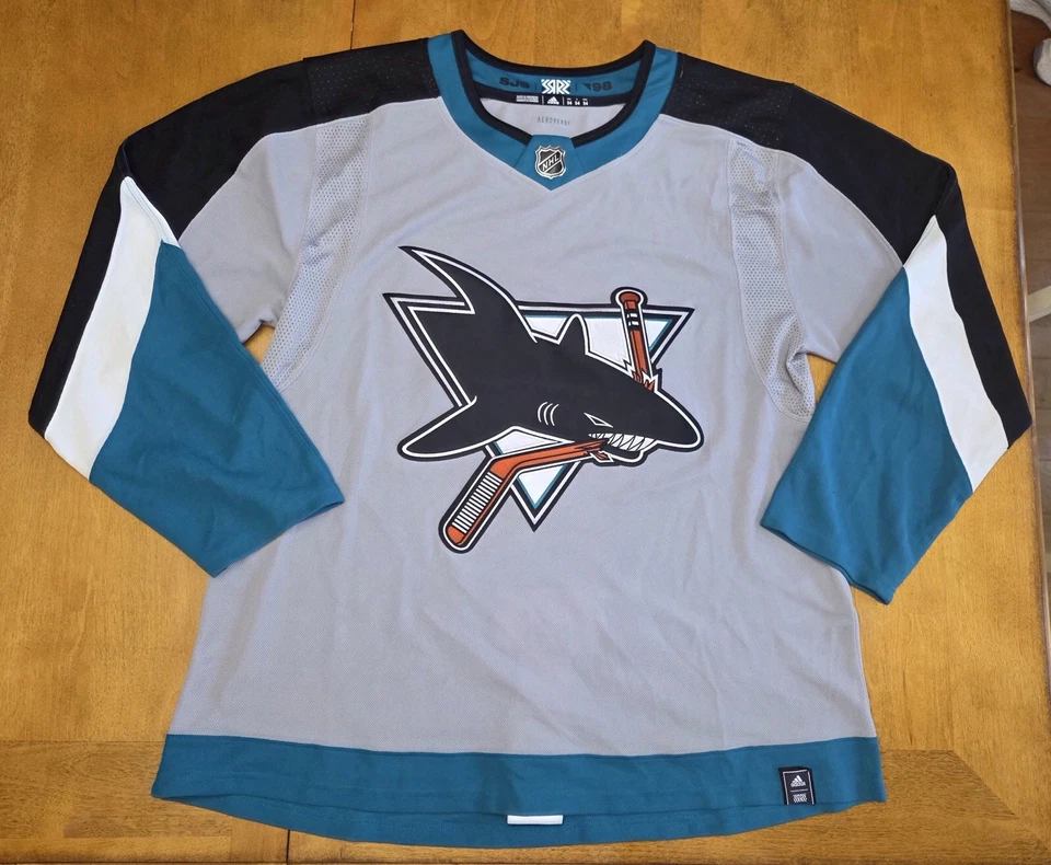Adidas Primegreen San Jose Sharks Retro Reverso 1.0 Talla 54 Nuevo sin Etiquetas Foto 1 de 4