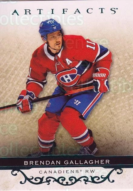 2021-22 UD Artifacts Turquoise #64 Brendan Gallagher - Image 1 of 1