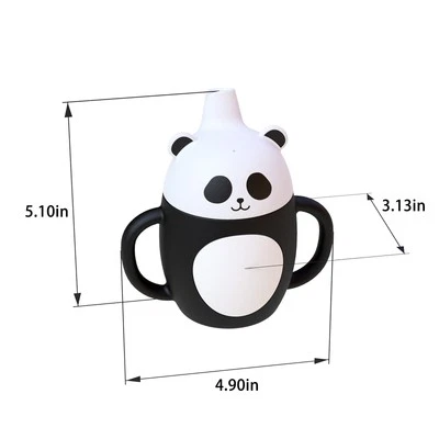 Panda Print Kleinkind Trinkbecher mit Anti-Rutsch-Griff h?lt 200 ml Fl��ssigkei - Bild 1 von 4
