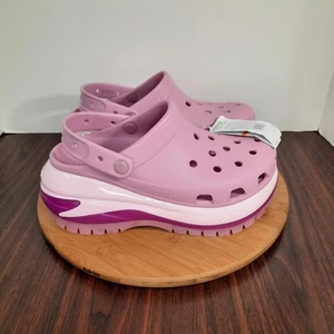 Crocs Mega Crush Clog Womens Size 9 Shoes Hydrangea Platform Chunky Sandles NEW - Picture 1 of 10