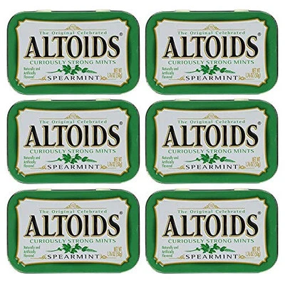 Paquete de 6 latas de menta verde Altoids Curiously Strong de 1,76 oz Foto 1 de 4