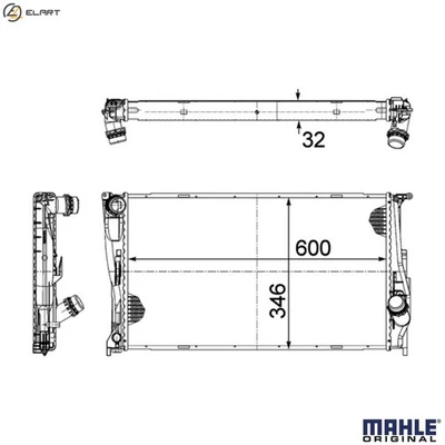 RADIATOR ENGINE COOLING CR 1085 000P FOR BMW 3/E90/E91/E92/Convertible A 2.0L - Image 1 of 4