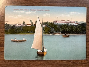 Titchfield Hotel, Port Antonio, Jamaica, BWI Postcard ~ Posted, DB ~ Sailboat - Picture 1 of 2