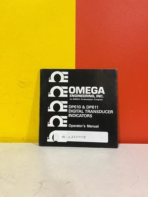 OMEGA M-025110418 DP610 & DP611 Power Supply Operator's Manual - Image 1 of 2