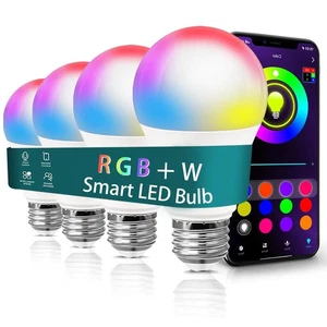 Smart Light Bulbs for Bedroom,BT Light Bulbs with AppControl RGB+Daylight (50... - Picture 1 of 9