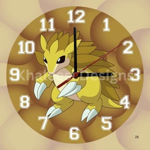 Exclusive Pokémon #028 Sandslash First Gen Wall Clock - Picture 1 of 9