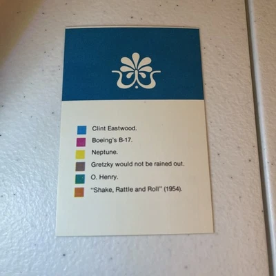 Tarjeta de juego Avalon Hill Trivia.  Wayne Gretzky Foto 1 de 4