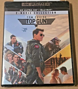 Top Gun + Top Gun Maverick 2-Film Collection 4K UHD + Blu-Ray Brand New & Sealed - Picture 1 of 2