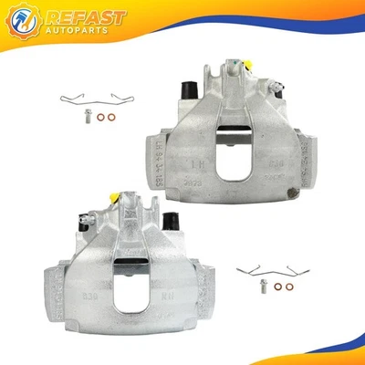 2x Front Brake Calipers For 1999-2006 Volvo S80 2001-2007 Volvo V70 w/ Bracket - Изображение 1 из 4