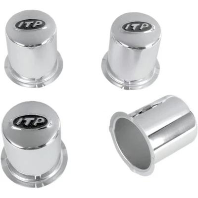 ITP Steel Center Caps - 4/110-4/4 Bolt Pattern - Chrome ATV/UTV SM1300BX 264025 - Image 1 of 4