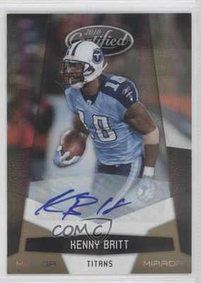 2010 Certified Mirror Gold Signatures /25 Kenny Britt #145 Auto - Image 1 of 2