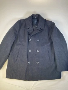 Nautica Men’s Gray Double Breasted Wool Blend Jacket Peacoat Size XXL - Picture 1 of 9