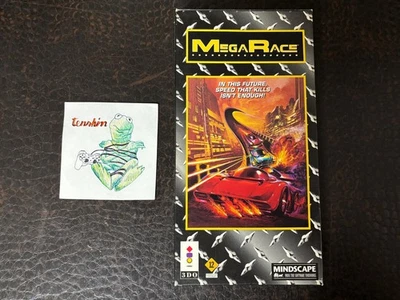 3DO PANASONIC MEGARACE MEGA RACE MINDSCAPE LONGBOX - Immagine 1 di 3